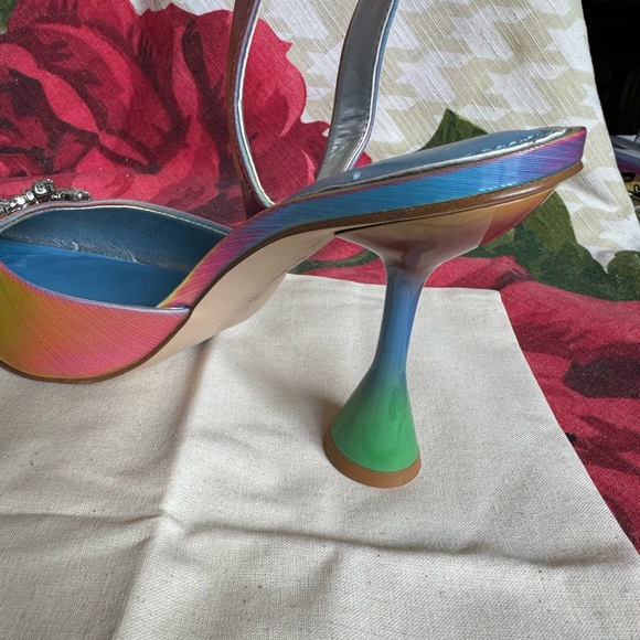 Gianni Bonnie Halter Back Pumps with Rhinestone and Changeable color - Picture 3 of 14